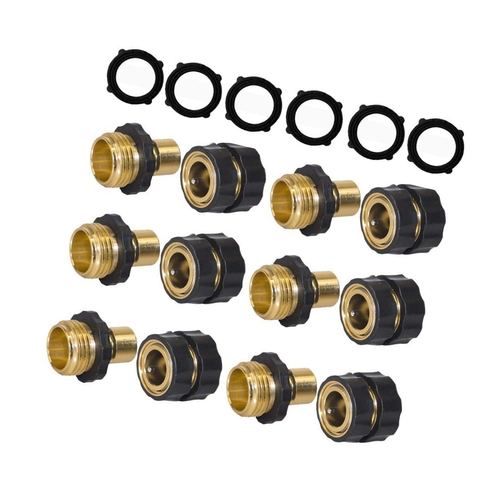 Nvoqilin Men's Multicolor Garden Hose Quick Connector With Gasket, Fe Quickly Releases Garden Hose Connector Quick Connects Hoses Fitting Releases Connectors And Fittings