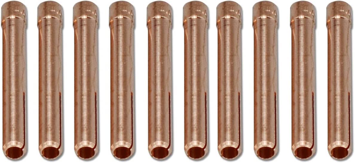Riverweld Tig Collets 54N20 4.0Mm Orifice For Qq300 Db Pta Sr Wp 17 18 26 Tig Welding Torch Pack Of 10