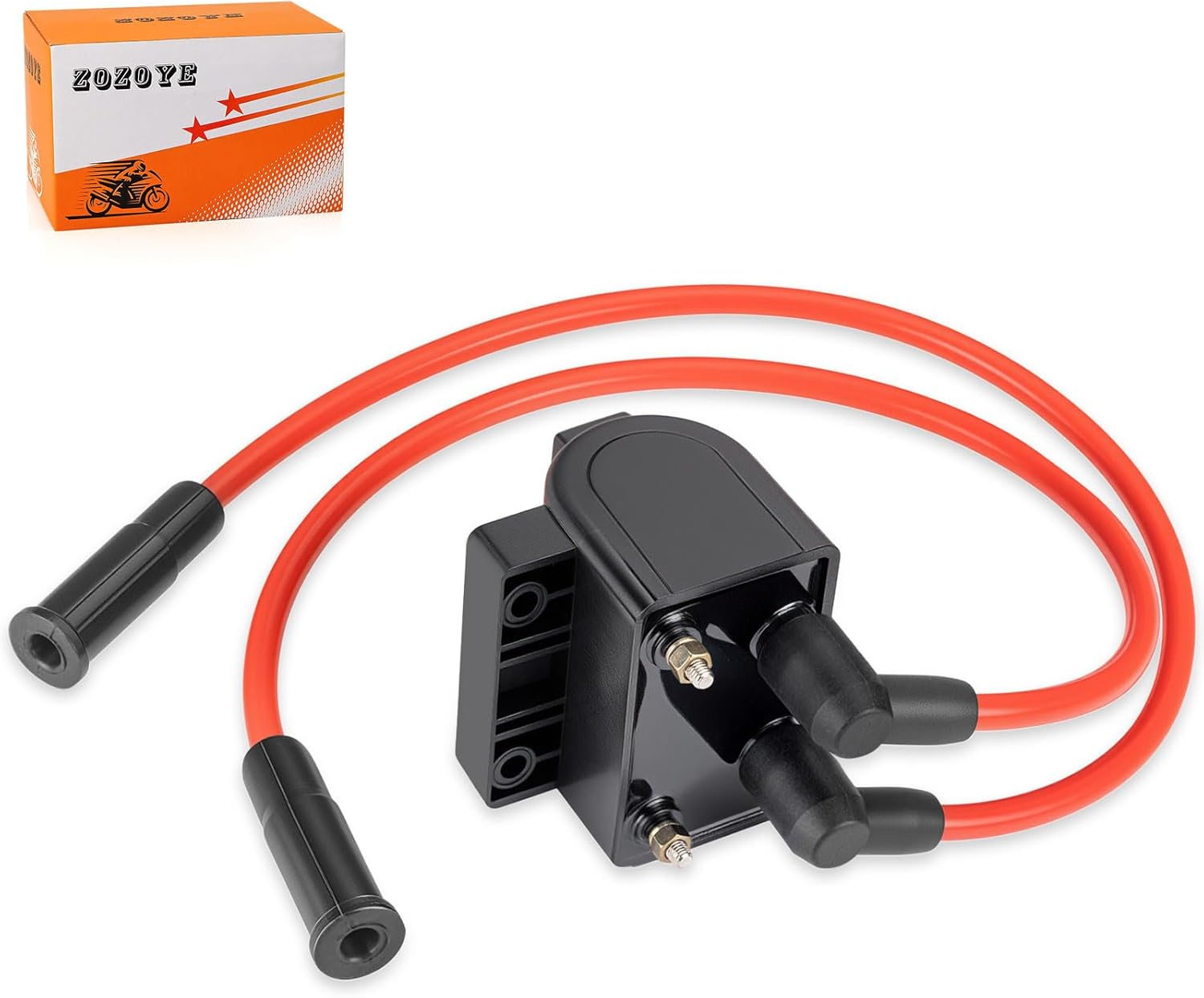 Ignition coil & Spark Plug Wire Cap for FLHR FLHT FLHTC 1991-1998 31614-83A 31992-91A