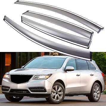Window Visors Rain Guards Compatible with Acura MDX 2014-2020