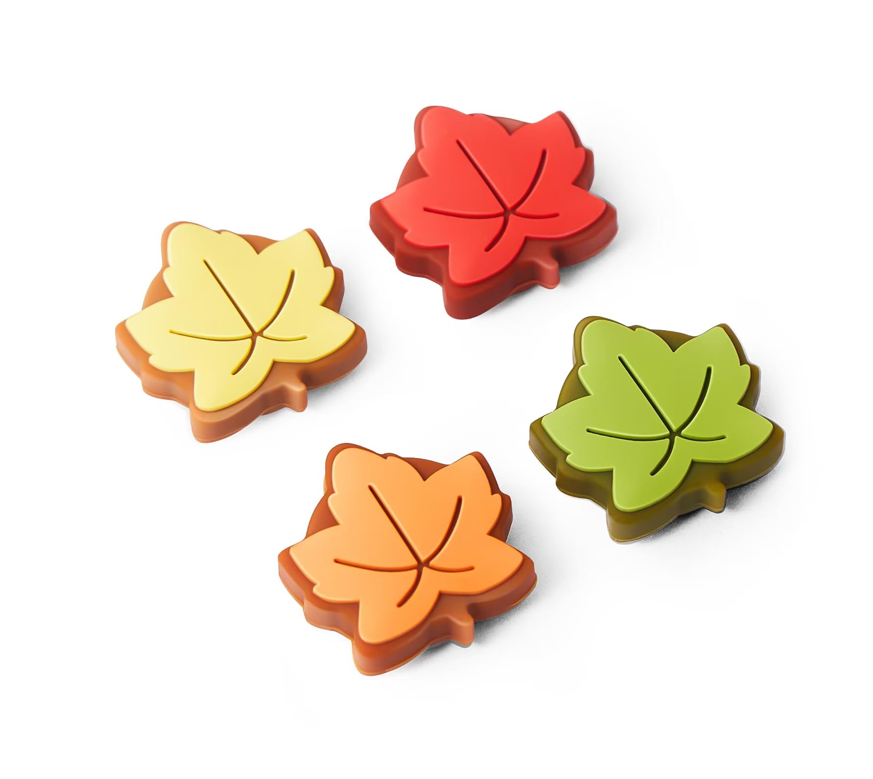 Thumb Grip Caps Compatible with Nintendo Switch, Cozy Leaves Jostick Caps for Nintendo Switch Lite/OLED, Silicone Joycon Grips Cover Switch Accessories-4PCS Sage Green/Fall Cozy Gaming