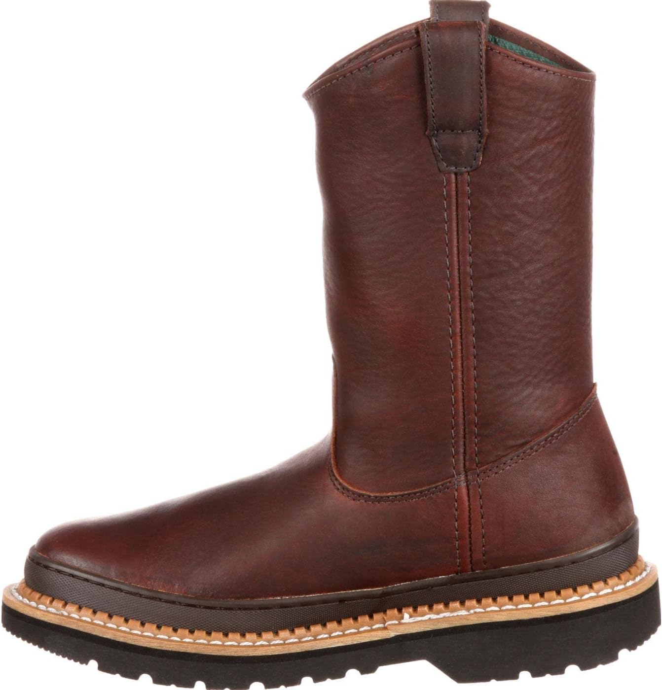 Georgia Boot Men's Georgia Giant Wellington Work Boot,Brown,11 M
