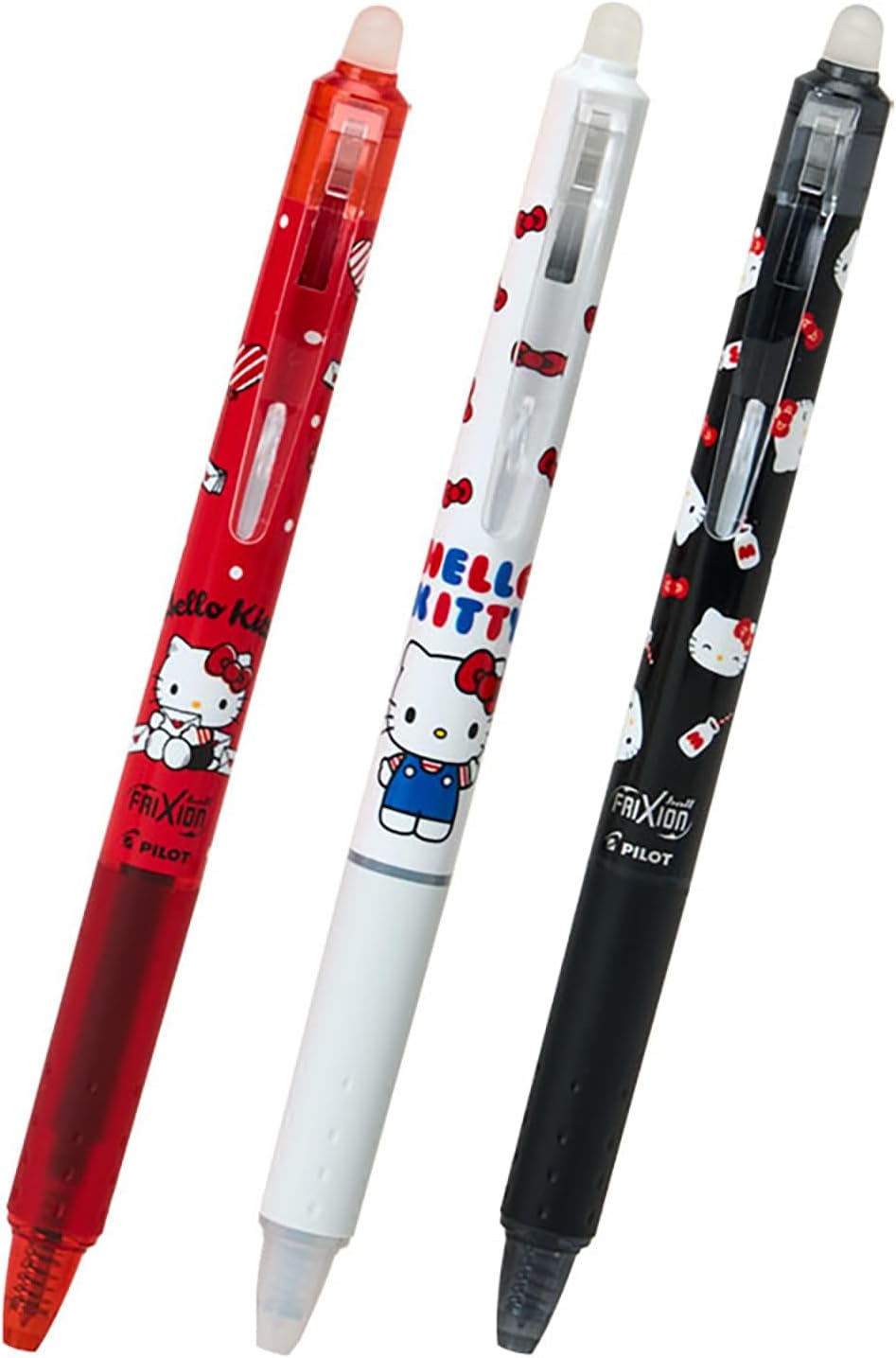 サンリオ(SANRIO) フリクションボールノック3本セット ポリカーボネート ボール径:0.5mm 色:黒 ノック式