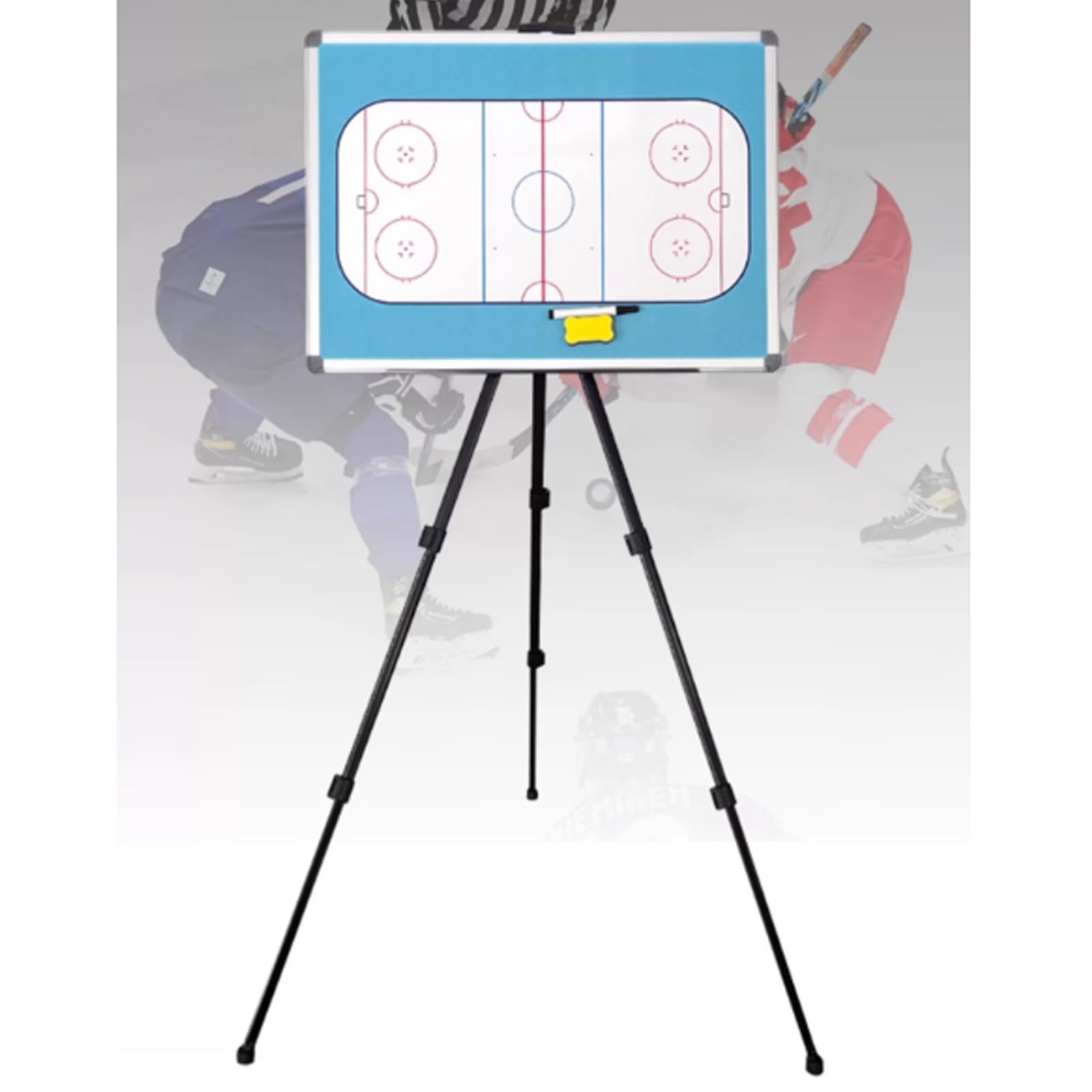 Lavagna Tattica per Hockey Su Ghiaccio, Lavagna Magnetica per Allenatori | Robusta e Resistente, Design A Doppia Faccia, Ideale per L'insegnamento(Bag)