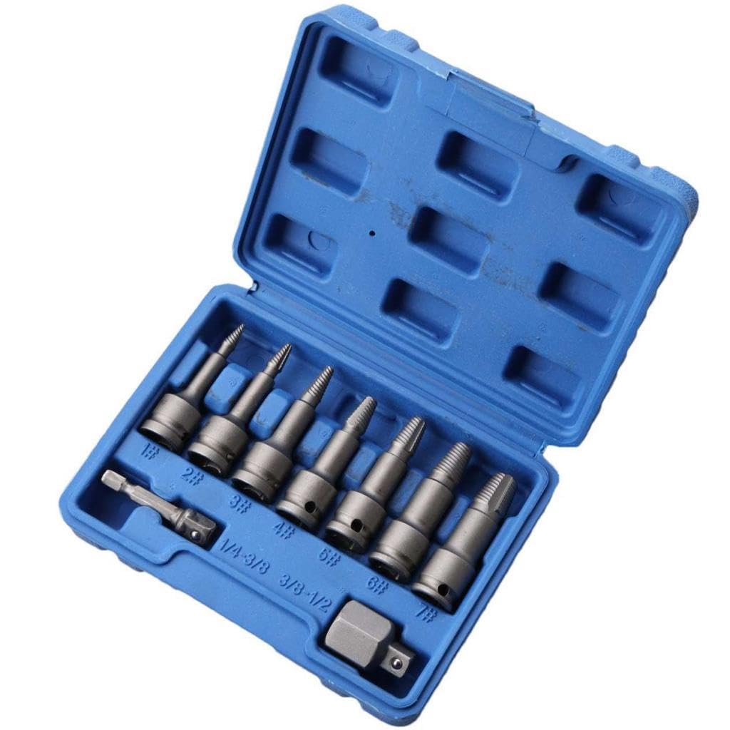 Gralara Kit d'extracteurs vis pour adultes avec étui rangement, Vis Cassée