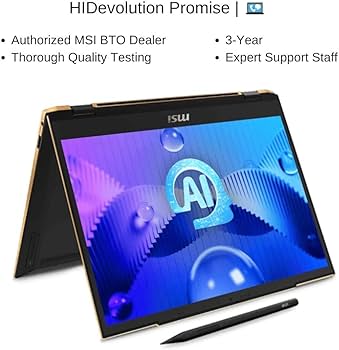 Amazon.com: HIDevolution [2024] MSI Summit E13 AI Evo A1MTG [Black