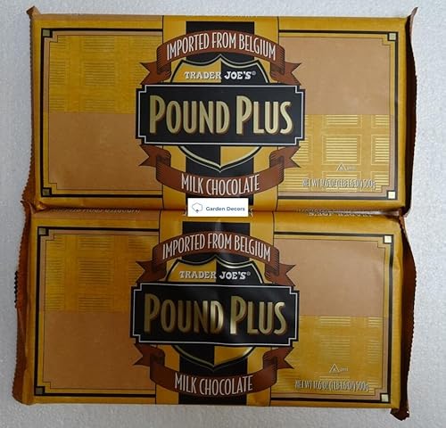 Trader Joe’s Pound Plus Milk Chocolate Bar 17.6oz 500g (Two Bags)