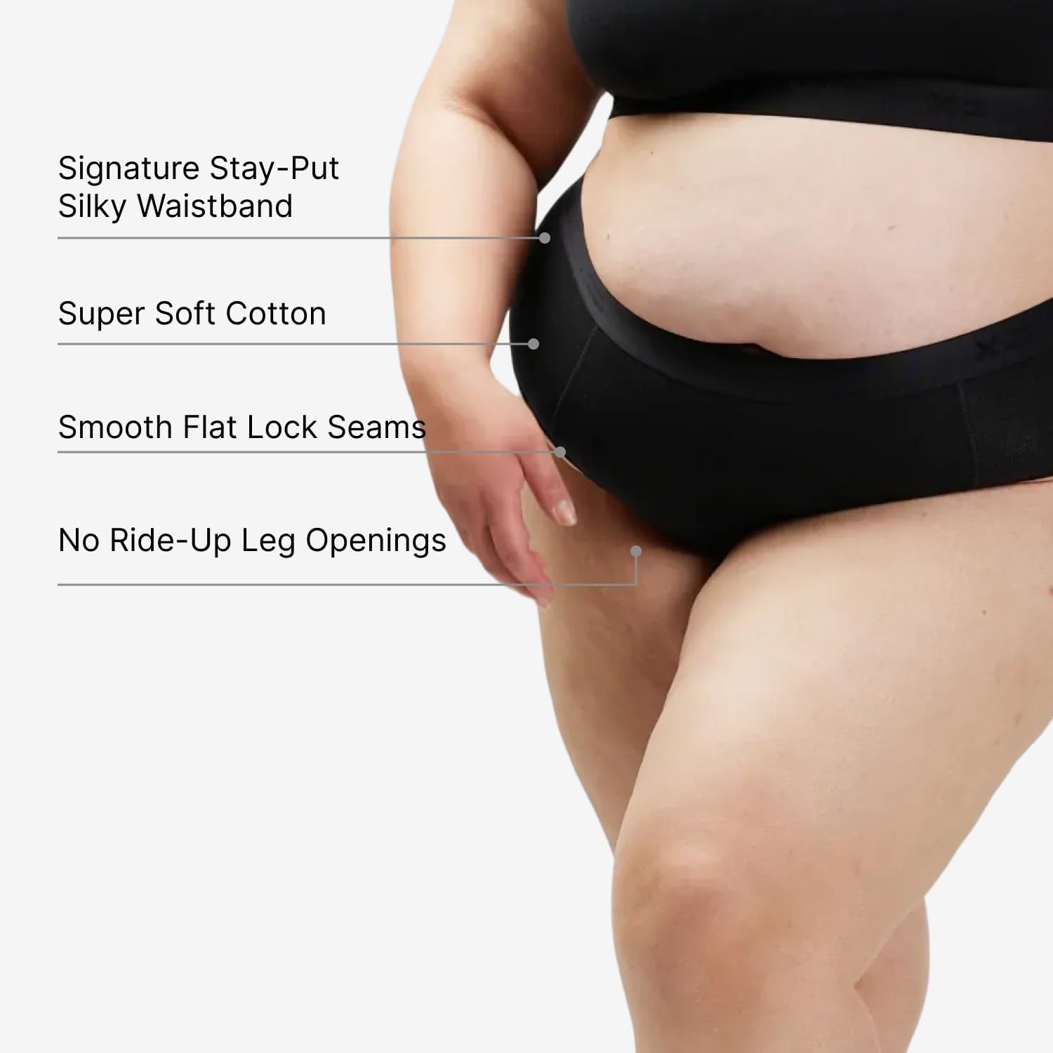 TomboyX Hipster Underwear for Women, Cotton Blend, Sustainable Soft Stretch Fabric, Full Coverage Mid Rise Panties - Image 4