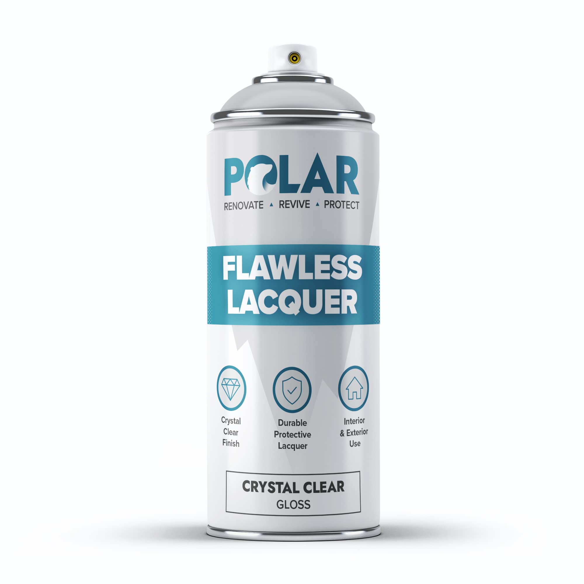 Buy Polar Flawless Lacquer Gloss Spray 400ml Metal, Wood, Plastics
