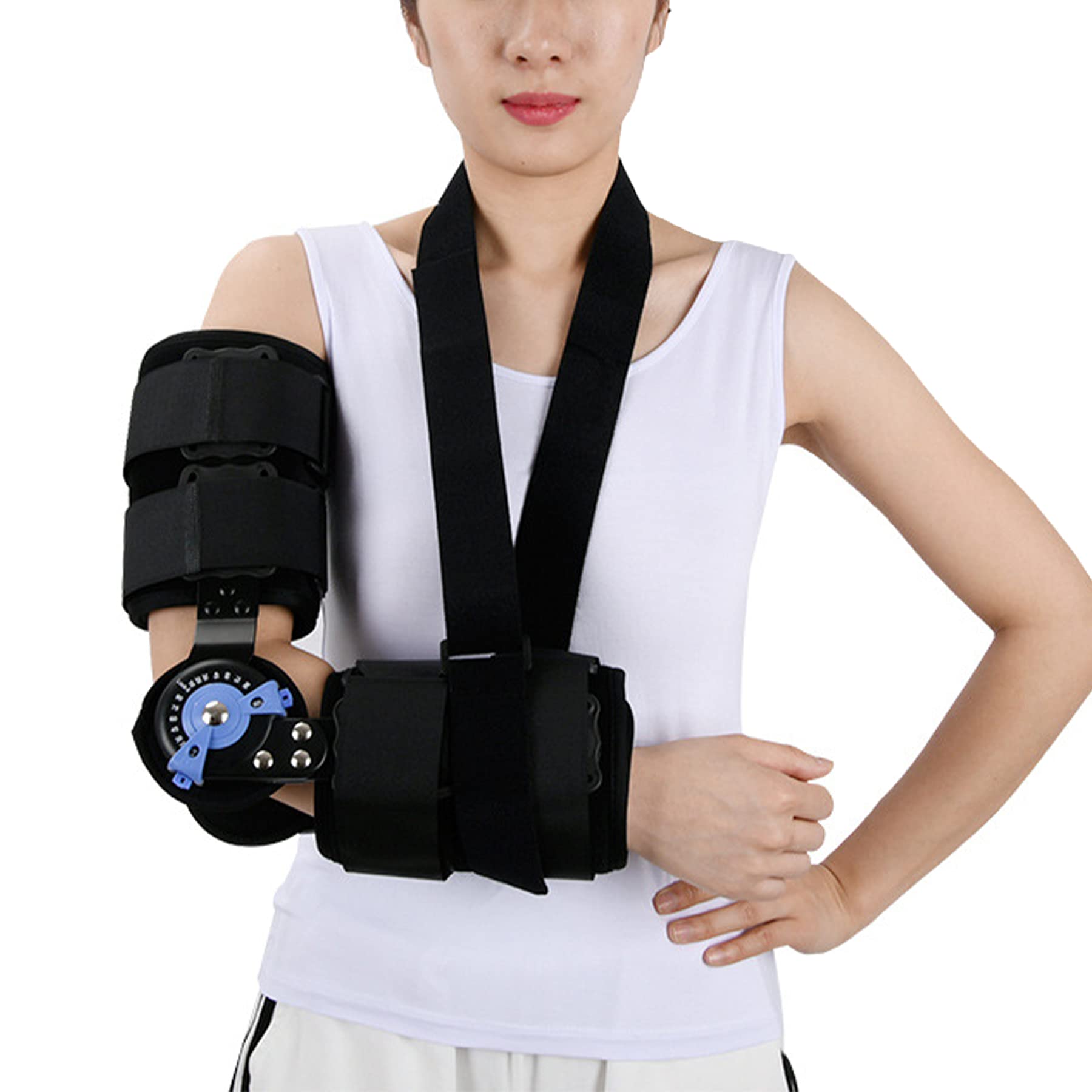 Buy Hinged ROM Elbow Brace Hinged Support Sling Stabilizer for
