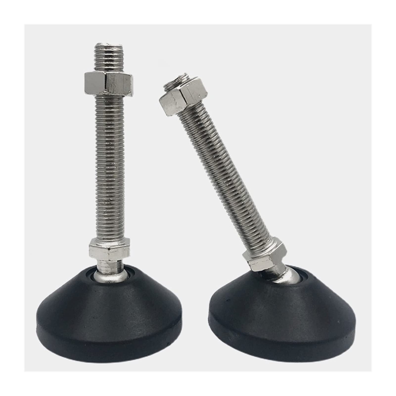 Pies niveladores, nivelador de muebles roscados de 6 piezas, base de 2,4 pulgadas de diámetro, pie nivelador deslizante ajustable, utilizado para banco de trabajo, máquina, pie de soporte para máqui