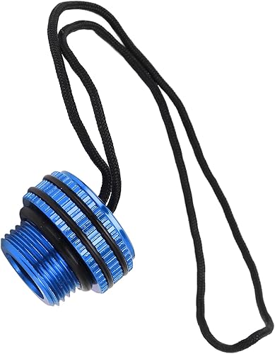 Miniatura 5 de Tapa antipolvo de buceo, cubierta de tanque DIN, cubierta antipolvo para válvula de tanque, aleación de aluminio ventilada, protector de tapa de