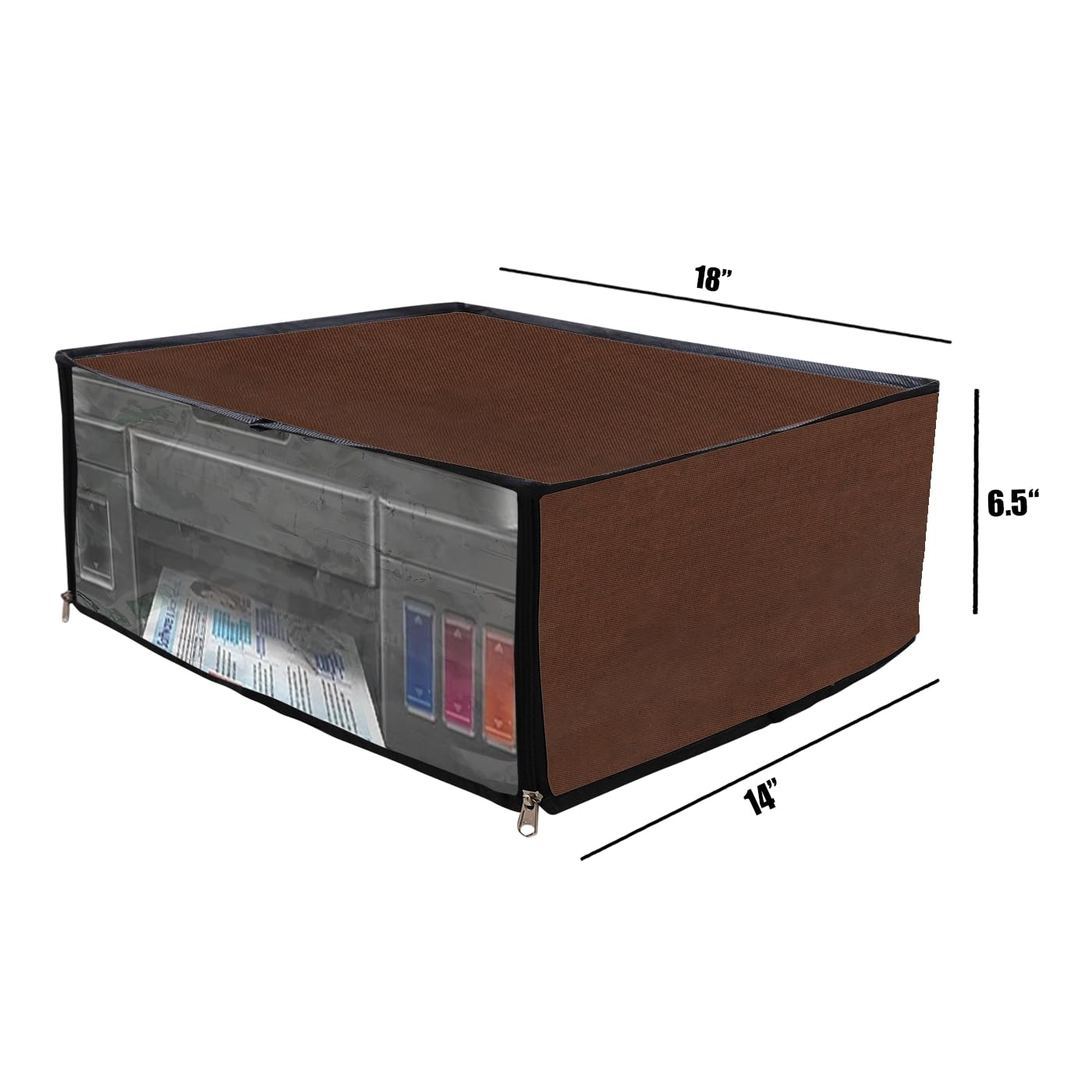 Printer Cover For Canon Pixma G3000 Printer (Brown Color) 2