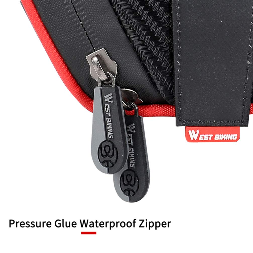 Borsa Portabagagli Da Ciclismo Mosiso - Impermeabile, Da Sedile Posteriore, Nera, 3 Tasche - Foto 1