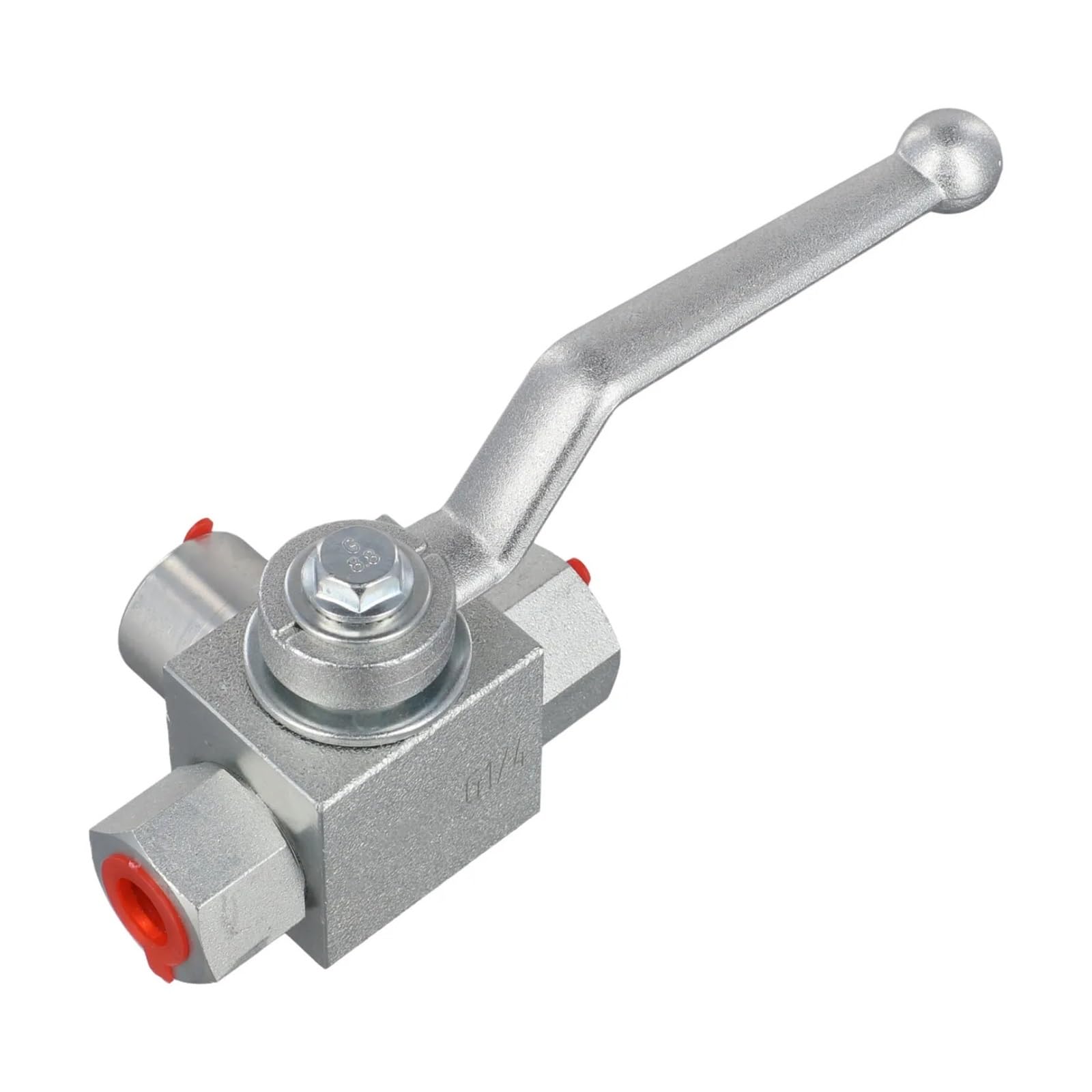 Robinet à tournant sphérique hydraulique 3 voies G3/4 pour haute pression 500 bar