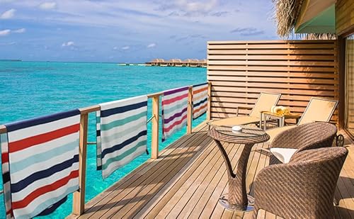 Exclusivo Mezcla Microfiber Quick Dry Beach Towel Set, Large Sand Free Beach Towel For Travel/Camping/Sports (4-Pack, 30"X60") - Super Absorbent, Compact And Lightweight #TOP2