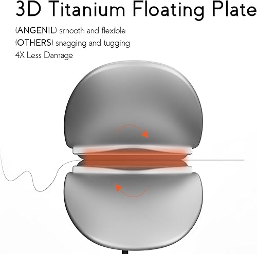 Miniatura 6 de ANGENIL Plancha plana de titanio 2 en 1, plancha plana profesional en uno, alisador de cabello de doble voltaje para mujeres, herramientas de