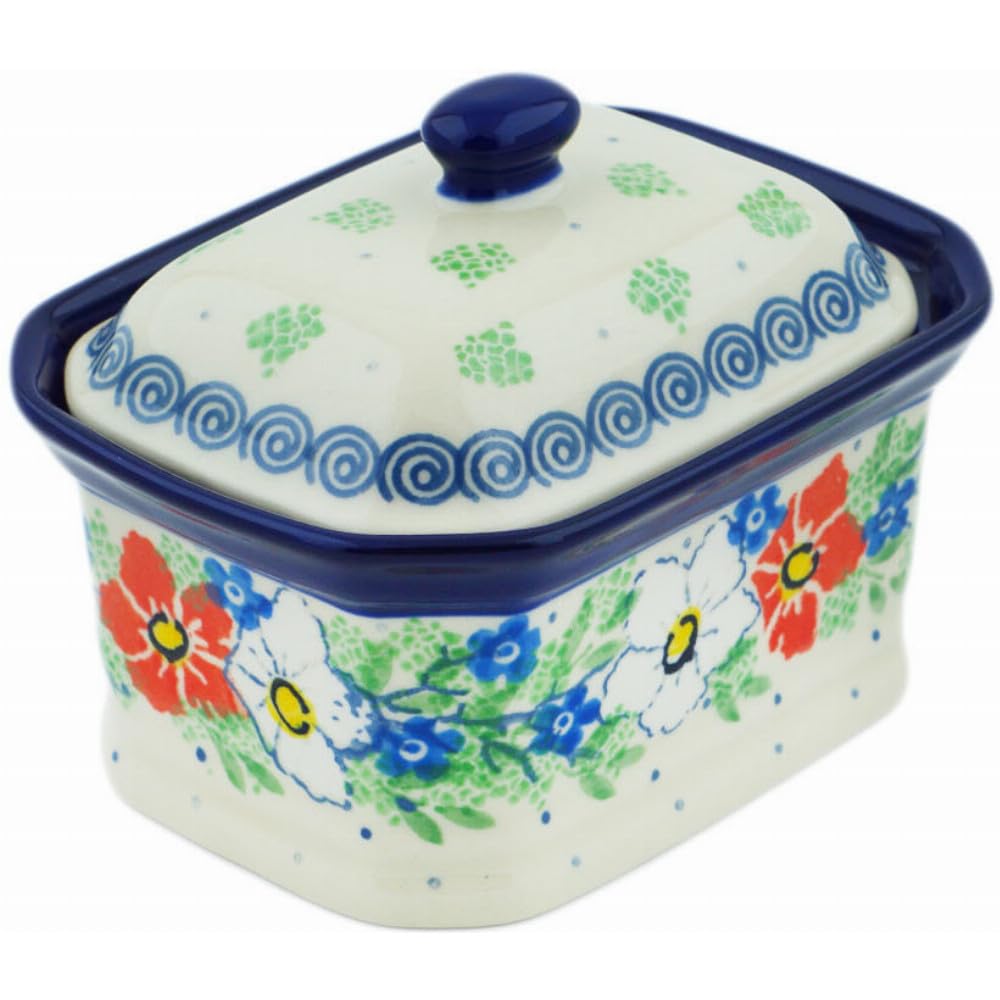 Authentic Polish Pottery Mini Cake Box 4