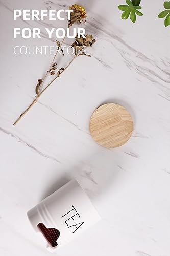 Miniatura 5 de Soporte para bolsitas de té de granja con tapa, dispensador de bolsas de té de cerámica para encimera, organizador de bolsas de té, contenedor de