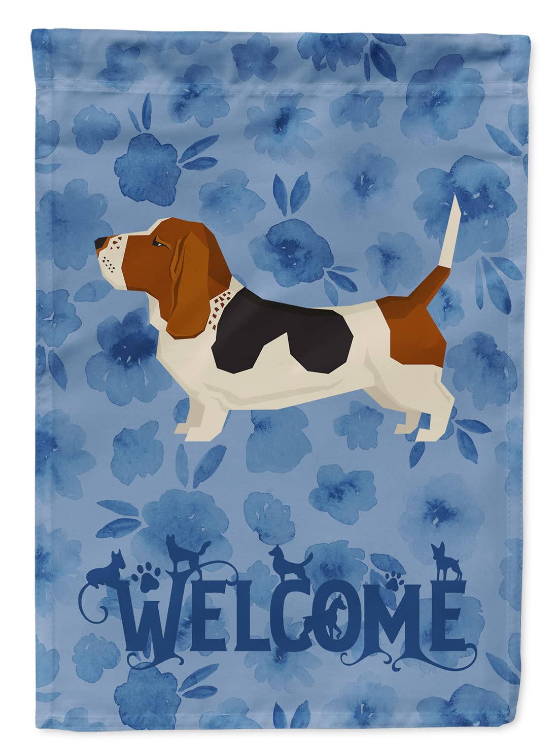 Drapeau Basset Hound CK6222CHF en toile canvas durable et finitions premium