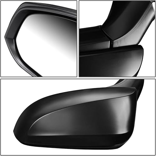 Miniatura 4 de DNA Motoring OEM-MR-TO1320383 - Espejo lateral plegable para conductor izquierdo con ajuste sin calefacción, compatible con Rav4 2019-2022