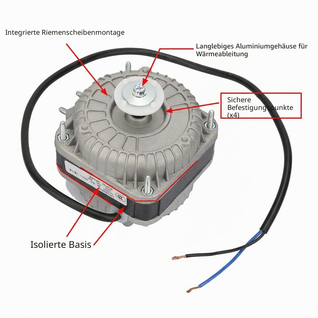YZF10-20 Lüfter Motor High Speed ​​Kondensator Motor Wärmeableitungsmotor Fit für Kühlschrank Industrie 33 Watt 220 V 0,25 A