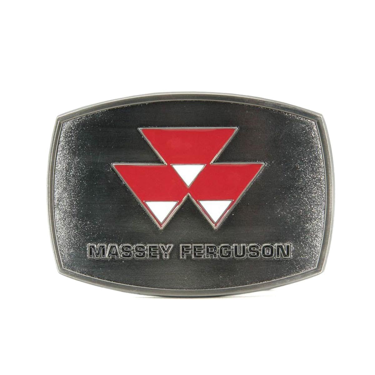 Massey Ferguson Logo Brushed Pewter Metal Belt Buckle 03099