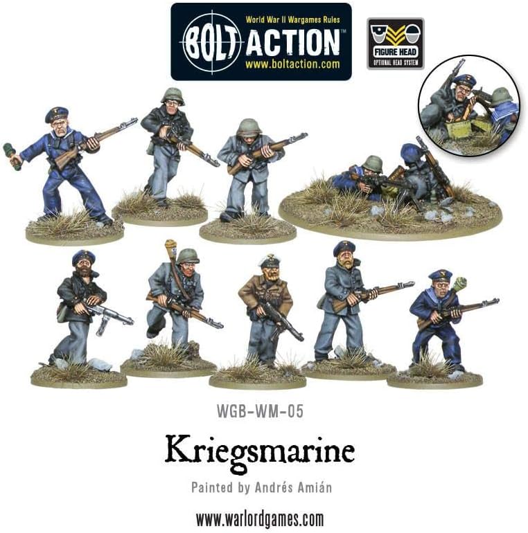 Miniatura 2 de Warlord Games Kriegsmarine Squad, 1.102 in Bolt Action Wargaming Miniaturas