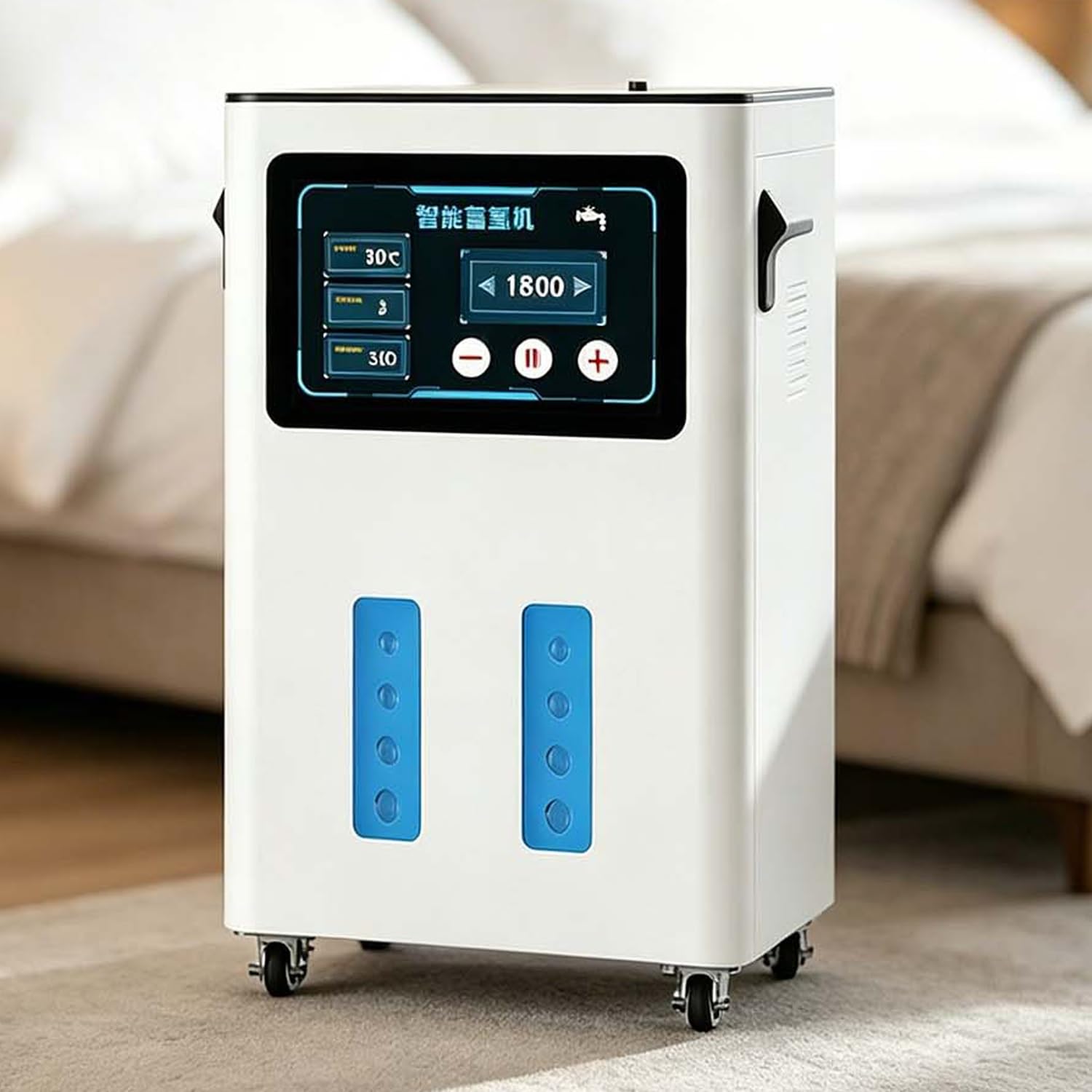 Generator wodoru o czystości 99,99%, wodór Inhalator z ekranem dotykowym, który ułatwia regulację, dzięki czemu jest łatwy w obsłudze nawet dla osób starszych.