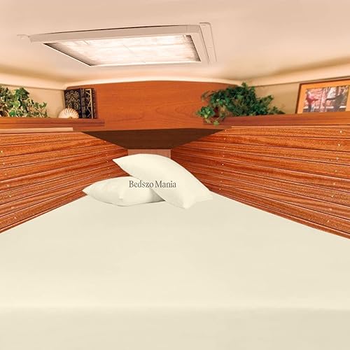 Miniatura 2 de Universal V Berth - Juego de sábanas de 4 piezas, ropa de cama de 1000 hilos, suave y sedoso, algodón egipcio, rayas plateadas, se adapta a