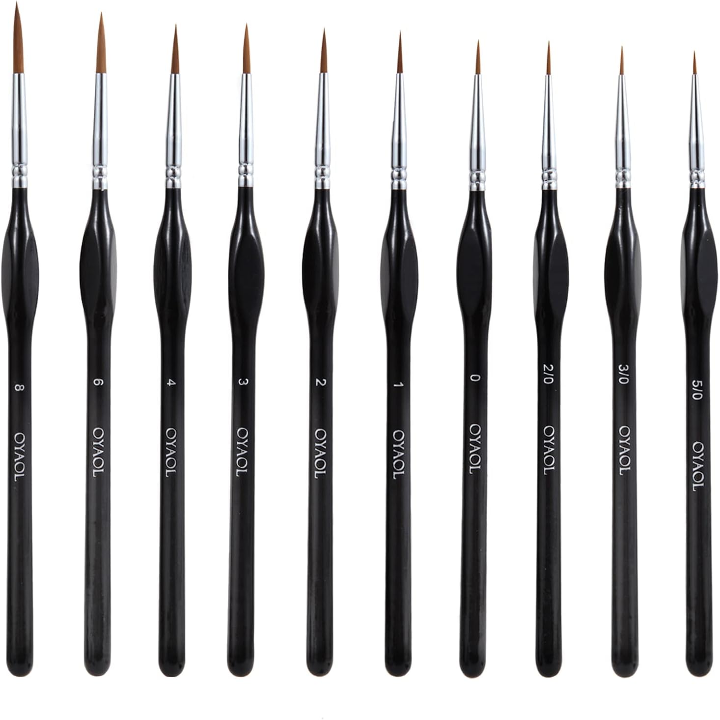 10Pack Detail Paint Brush Set Premium Miniature Paint