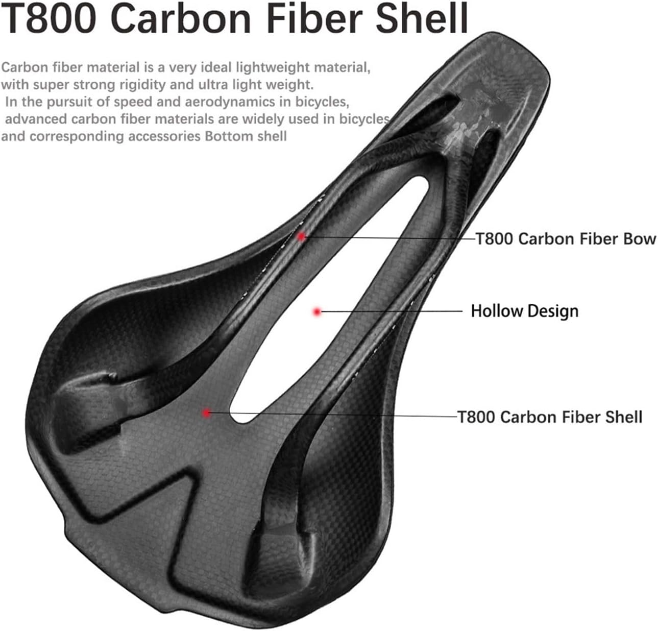 Carbon 3D Printing Saddle Ultralight Saddle Hollow and Breathable 250x140/150mm Bike Seating for MTB Gravel Road Bike Seat Cycl