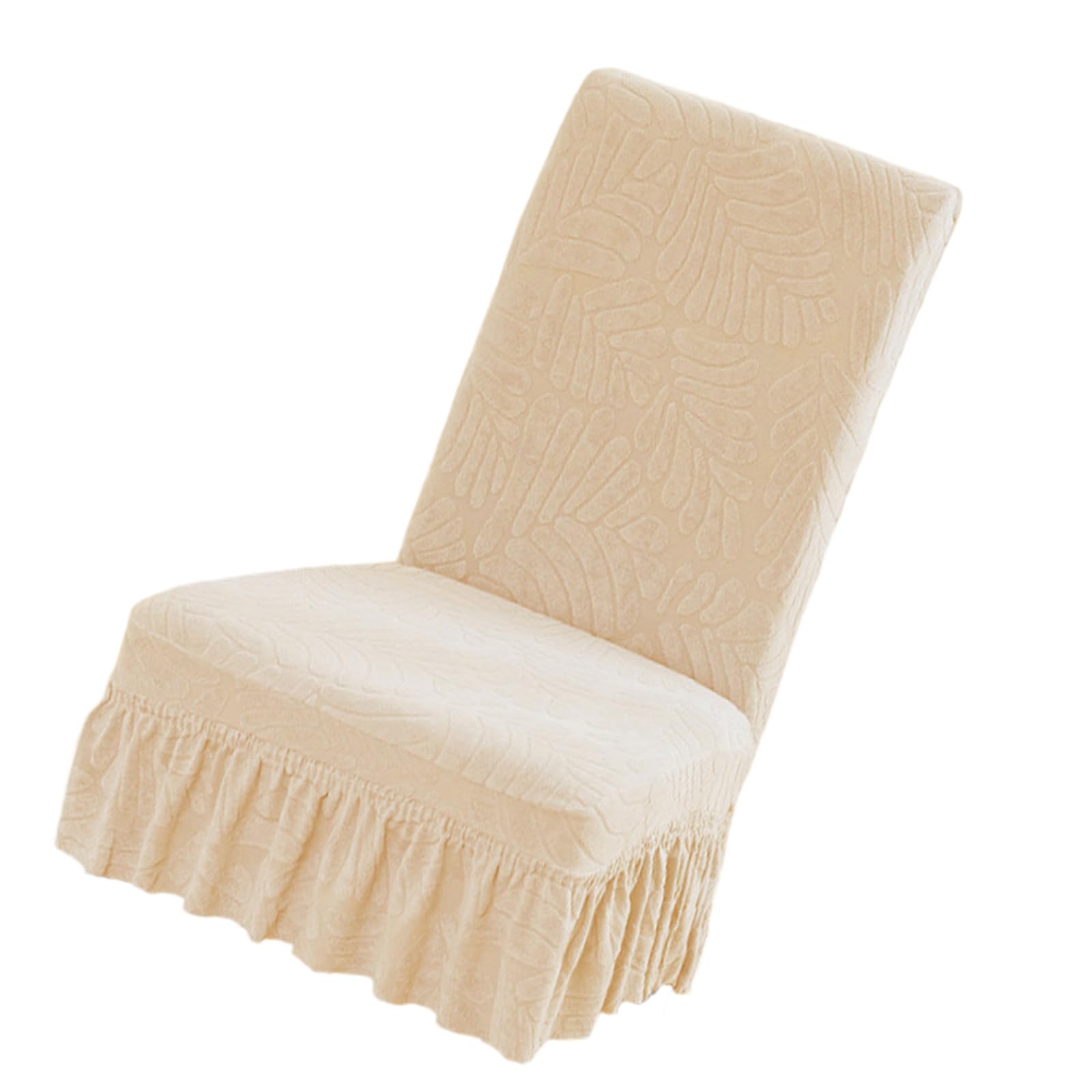 Msioytog B Elastics Dining Chair Cover With Quick Installation Stretchable Jacquards Fleece Slipcovers For Household Use Quick Installion Stretchy Chair Protectors