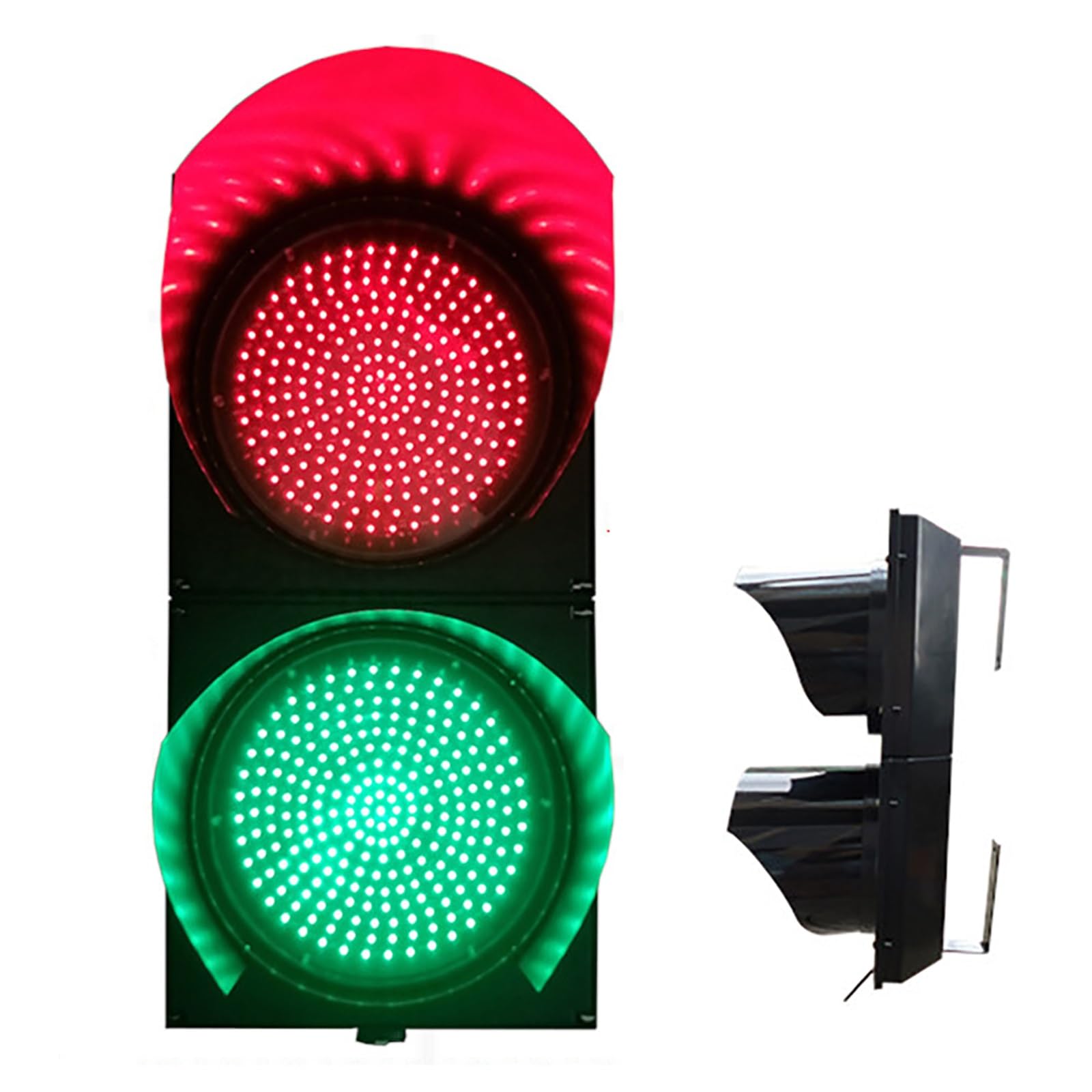 Semáforo LED industrial, lámpara de pared bicolor rojo/verde, lámpara de pared industrial retro, carcasa de PC impermeable, for cafetería, bar, club, tienda, decoración de advertencia (tamaño: control