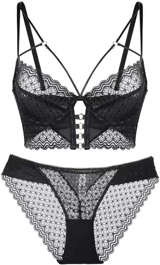 Lace Underwear Women's -thin Large Breasts Show Small Collection Pair Bra Set