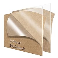 Vista 18 de 6 piezas de láminas de plexiglás de 8" x 12", lámina acrílica transparente de 1/8" de grosor (3mm), para letreros, manualidades, marcos de fotos