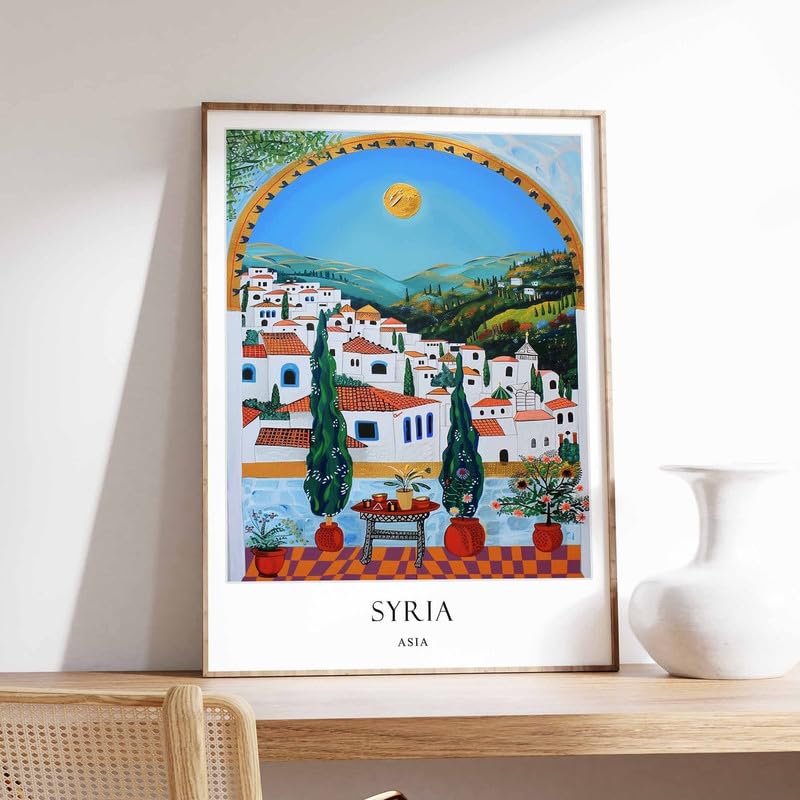 Poster Syrie art islamique pour sublimer un grand mur vide avec élégance
