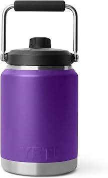 YETI Rambler Half Gallon Jug 2.0, Vacuum Insulated, Leakproof, Stainless Steel with MagCap, Pace Purple