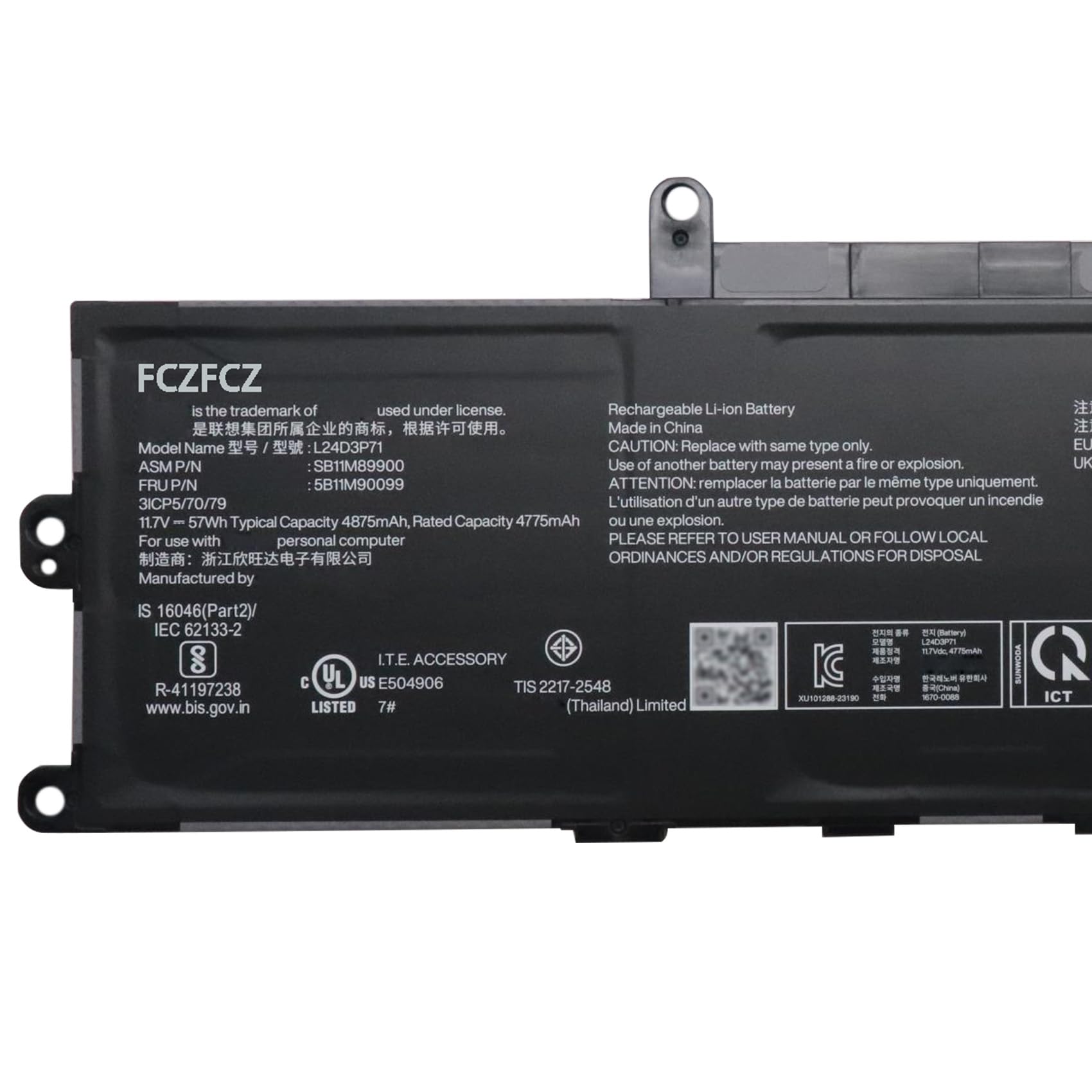 Amazon.com: FCZFCZ L24D3P71 Battery 57Wh 4875mAh Replacement for