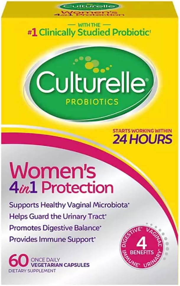 Culturelle Women’s Healthy Balance Daily Probiotics for Women - Supports Digestive, Vaginal and Immune Health, Occasional Diarrhea, Gas & Bloating - Non-GMO 60ct