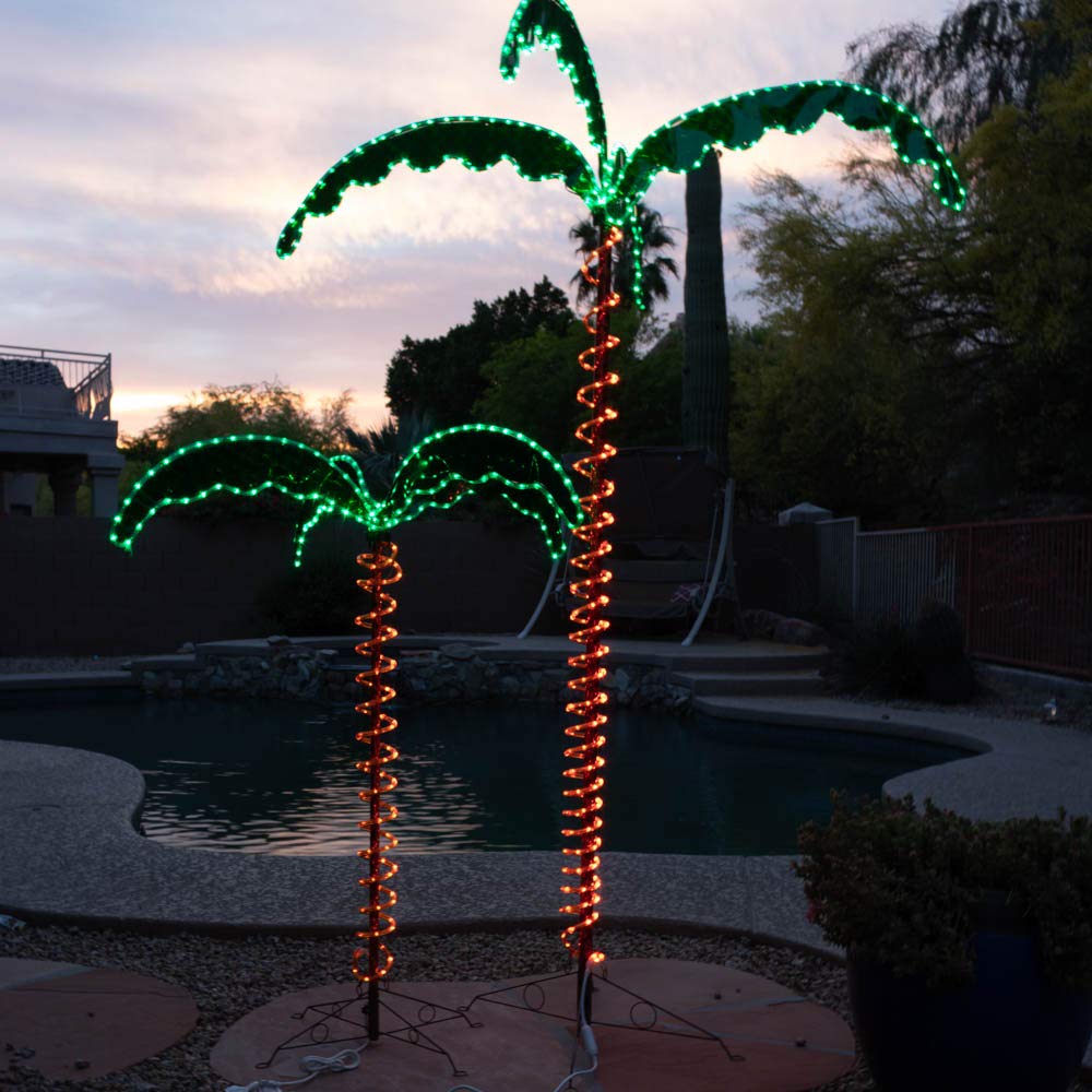 Amazon.com: Green LongLife 7-Feet Decorative Lighted Palm Tree