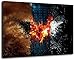 Produktbild Batman Format 120x80 cm Bild auf Leinwand, XXL riesige Bilder fertig gerahmt mit Keilrahmen, Kunstdruck auf Wandbild mit Rahmen