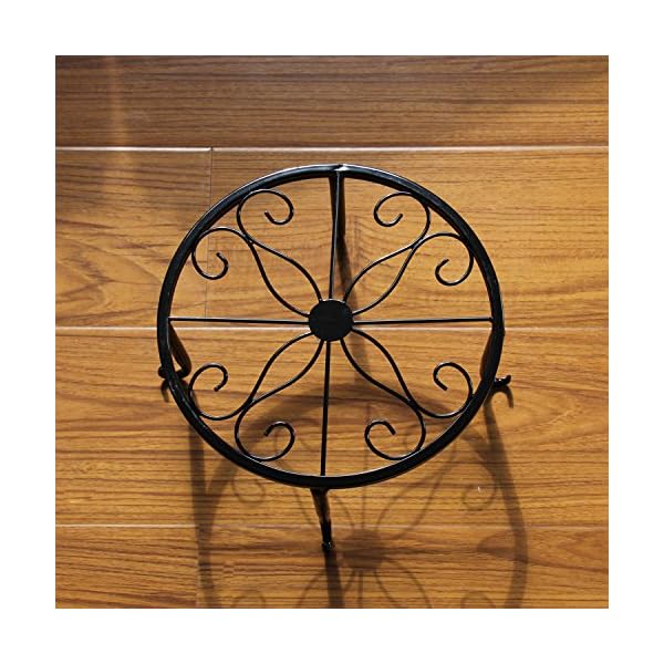 ANQIA 4PCS Indoor Metal Plant Stand Flower Pot Stand,Set of 4 Iron Plant Stands - Image 4
