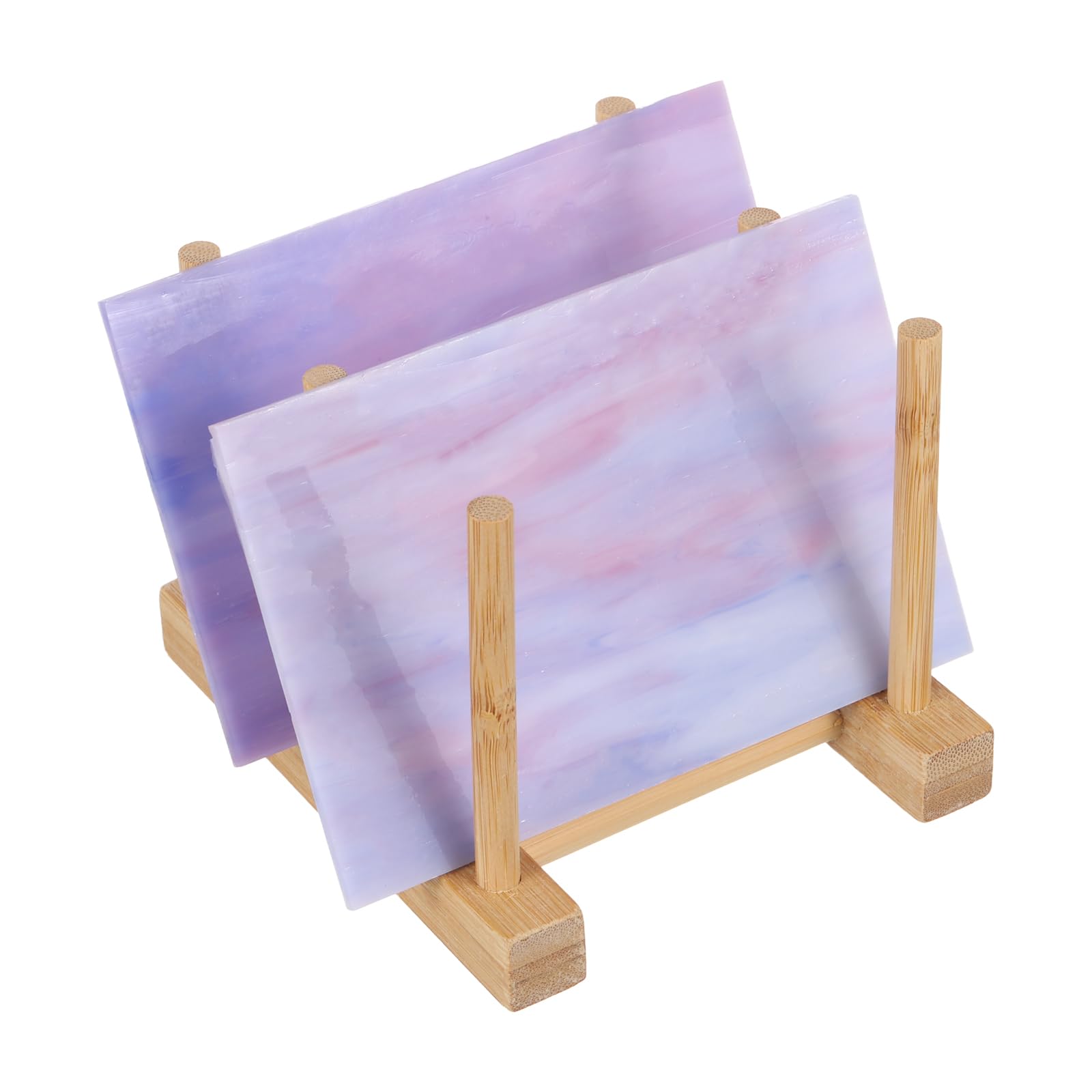 PATIKIL 4 x 6 Inch Transparent Stained Glass Sheets