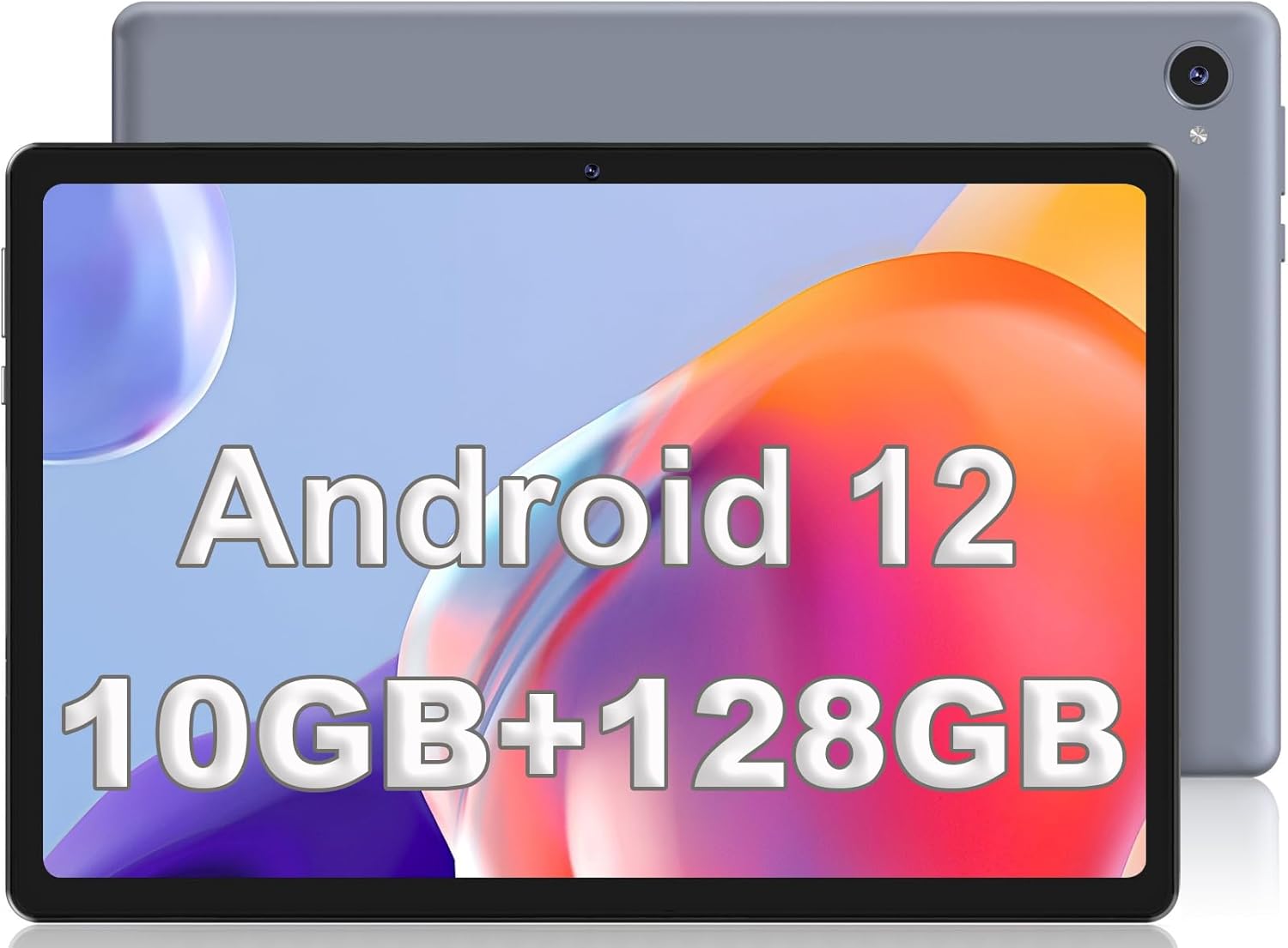 Amazon.com : DUODUOGO Android 12 Tablet, 10GB + 128GB 1TB Expand 10 inch Tablet 2.0Ghz, 5G/2.4G WiFi Tablet Android, 5+8MP Dual Camera, 6850mAh, Bluetooth 5.0, GPS, FM, Gray : Electronics