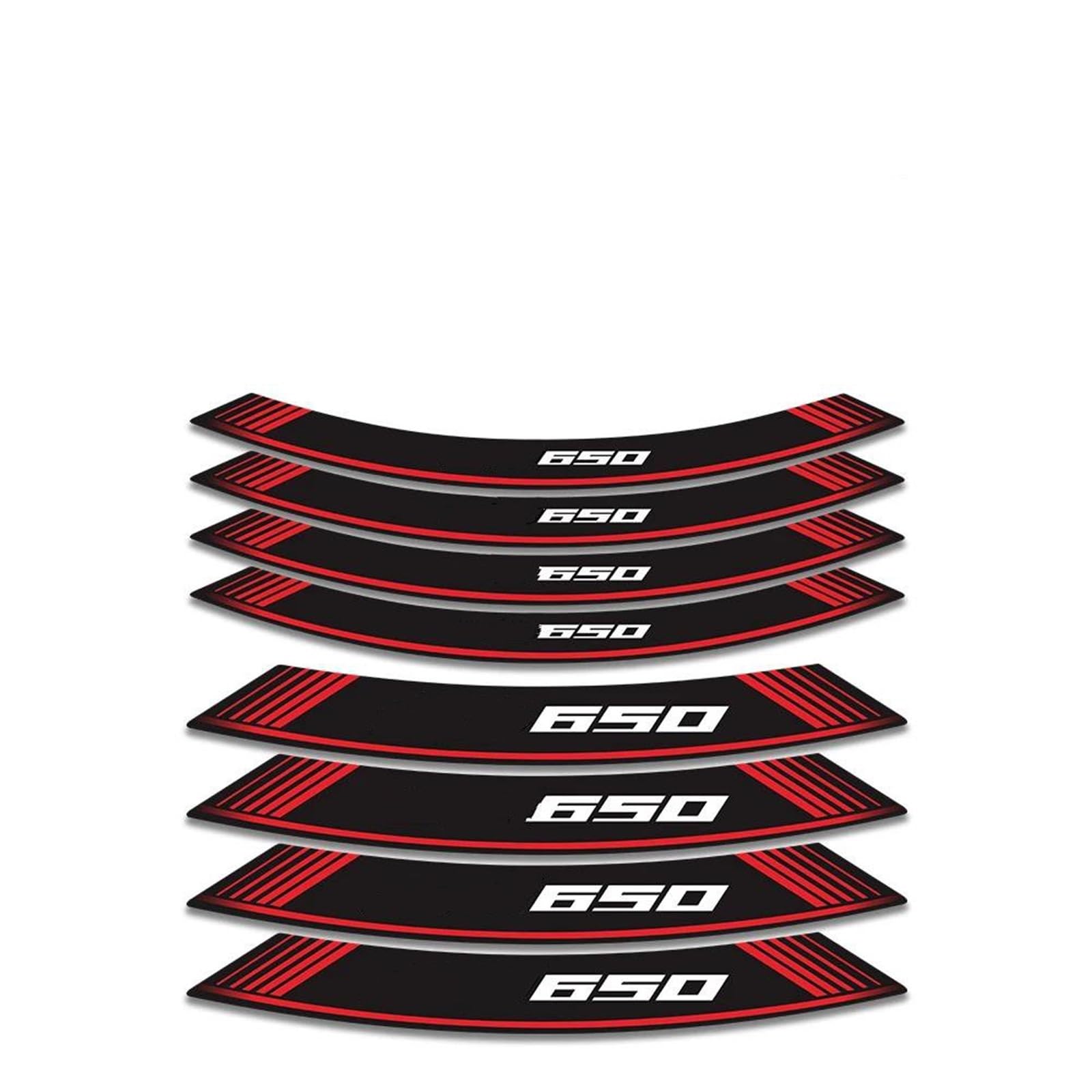 Stickers Motorcycle Accessories Wheel Stickers Reflective Rim Motorbike Waterproof Decals for CB650 R Cb650r Cb 650r(Style 2)