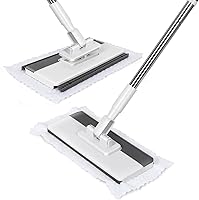 Vista 12 de Masthome Trapeador de microfibra extra grande para limpieza de pisos, trapeador plano de 16 pulgadas con 5 almohadillas para uso húmedo y seco, mopa