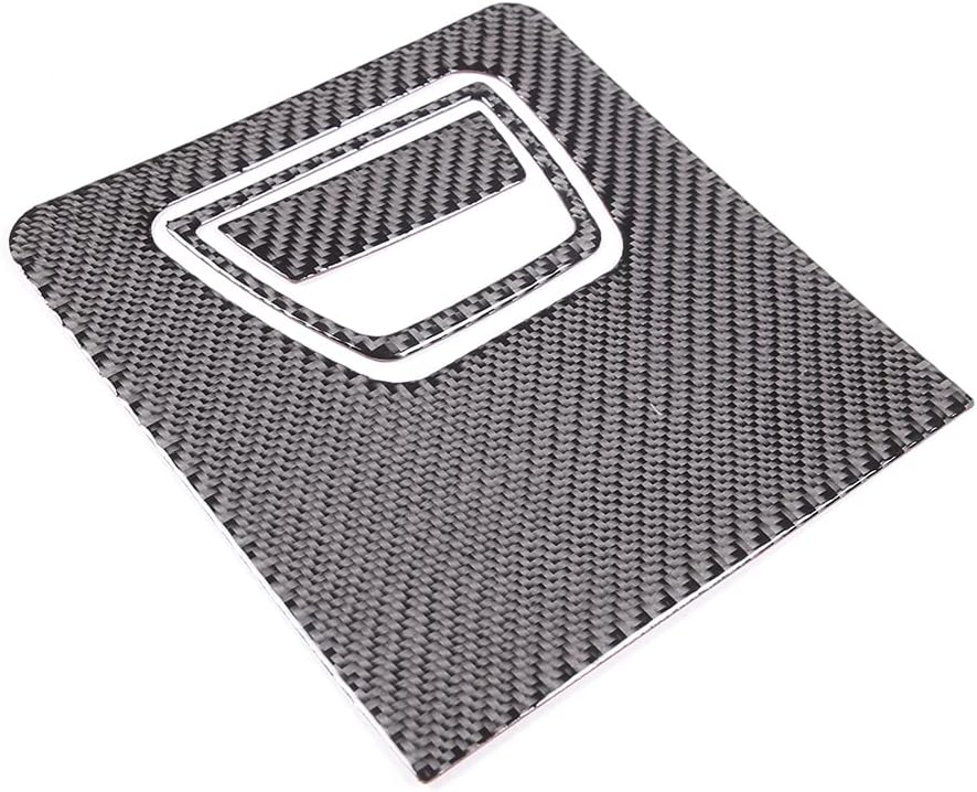 LLKUANG Main Driver Storage Box Decorative Panel Sticker Fit for Maserati Ghibli 2014-2022 Soft Carbon Fiber Glove Box Panel Cover Trim-3PCS