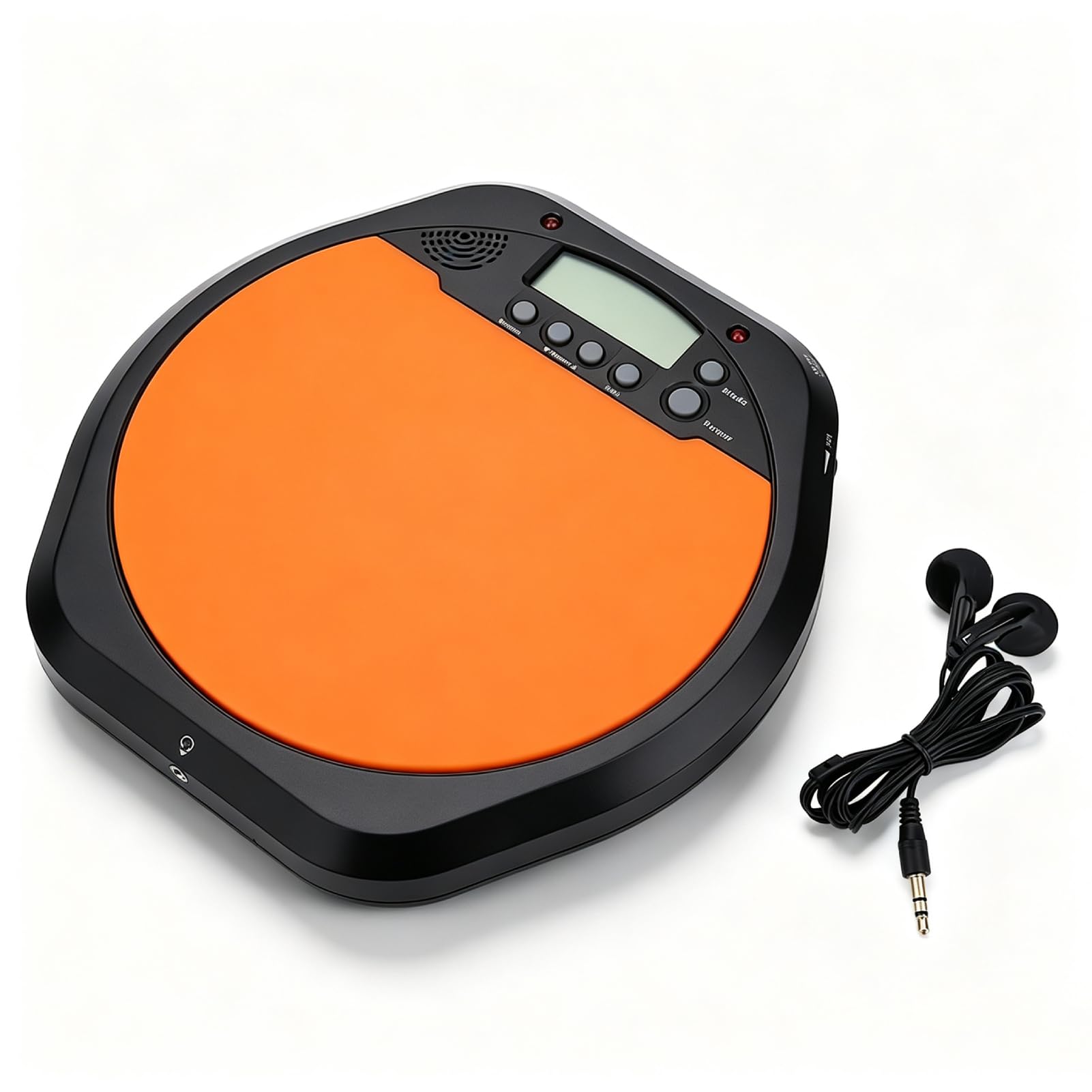 Elektronische Schlagzeuger, 20x20x2cm/7,87x7,87x0,79 Zoll LCD Display Digitales Drum Practice Pad Drum Pad Metronom Trainings Übungsgerät Schlagzeug-Übungspad Mit Kopfhörer Für Anfänger Praxis