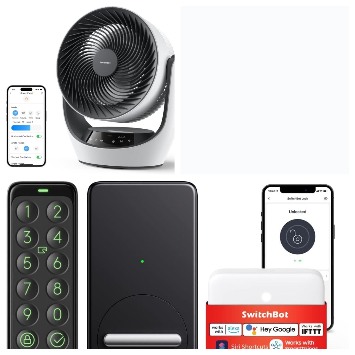 Amazon.com: SwitchBot Smart Air Circulator Fan and Lock with